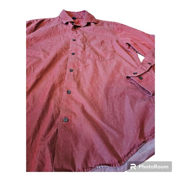 Banana Republic Men's Small Button Up Cotton Long Sleeve Collared Shirt - Picture 2 of 10